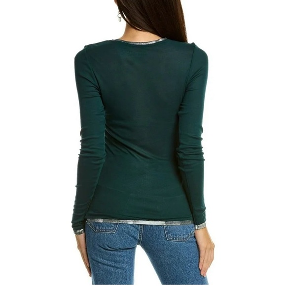 ZADIG & VOLTAIRE WILLY FOIL in PEACOCK - Picture 3 of 9